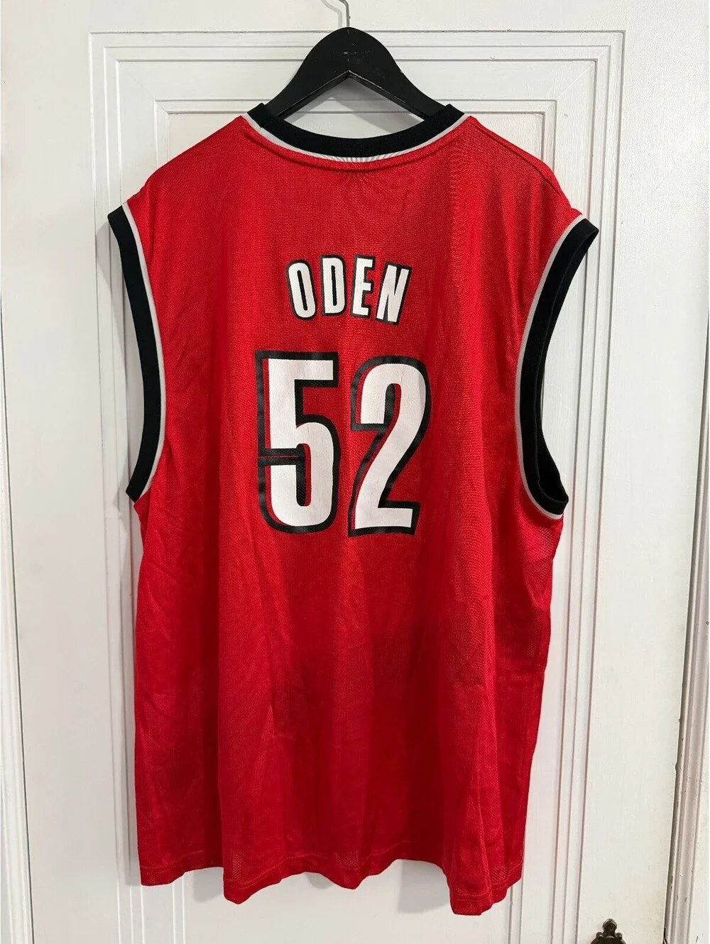 Throwback Greg Oden Portland Trail Blazers NBA Jersey Sz XL